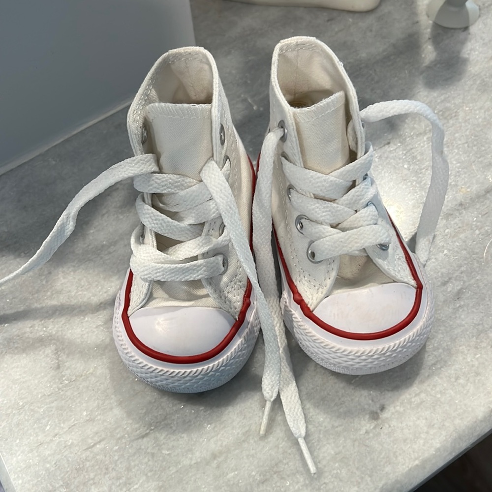 Brand new white converse